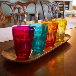 ✨️Vintage✨️ Colored Glass set of 4